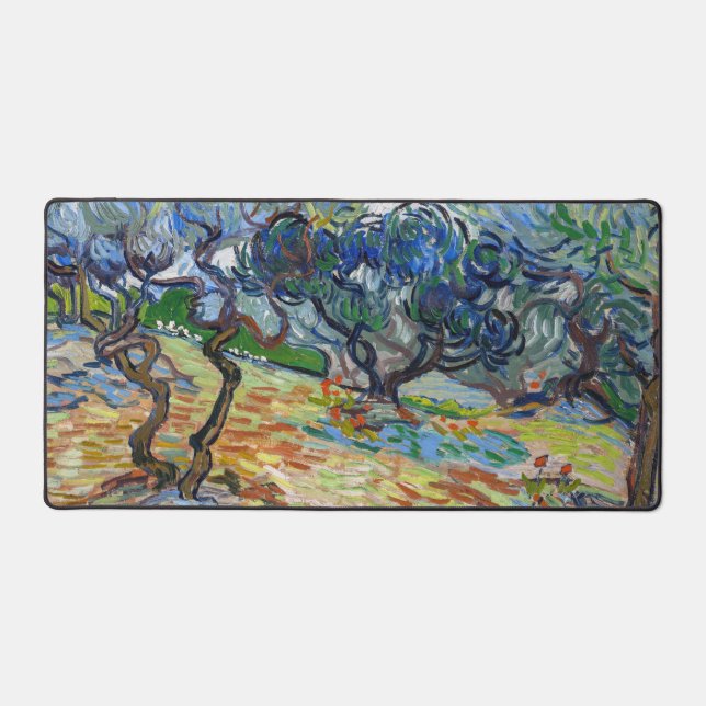 Alfrombrillas De Escritorio Vincent van Gogh - Olivos: Cielo azul brillante (Anverso)