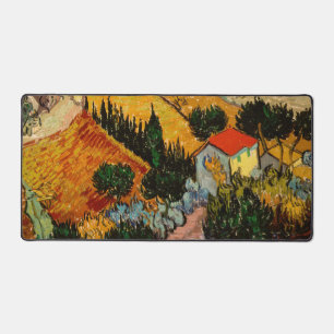 Alfrombrillas De Escritorio Vincent van Gogh - Paisaje, Casa y Labrador
