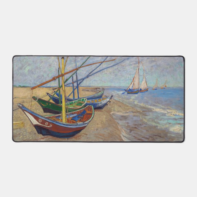 Alfrombrillas De Escritorio Vincent van Gogh - Pescadores en la playa (Anverso)