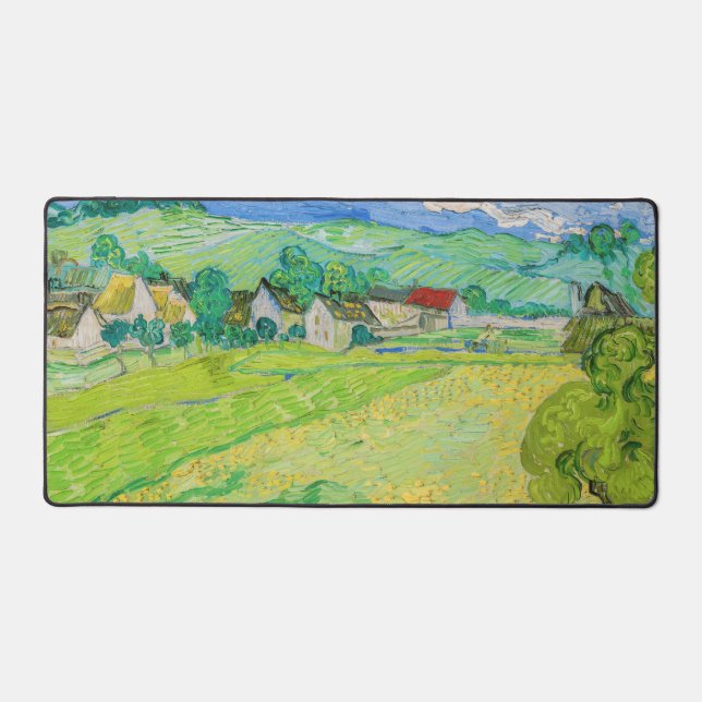 Alfrombrillas De Escritorio Vincent van Gogh - Vista de los vagones cerca de A (Anverso)