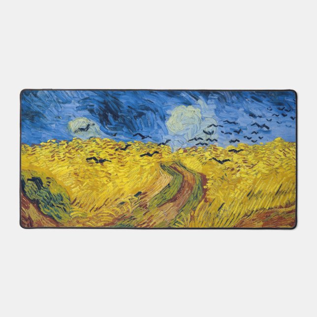 Alfrombrillas De Escritorio Vincent van Gogh - Wheatfield con cuervos (Anverso)