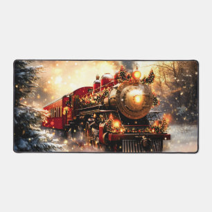 Alfrombrillas De Escritorio Vintage Snowy Night Navidades Train Express