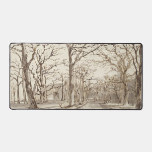 Alfrombrillas De Escritorio Vintage Winter Day Trees Navidades de vacaciones