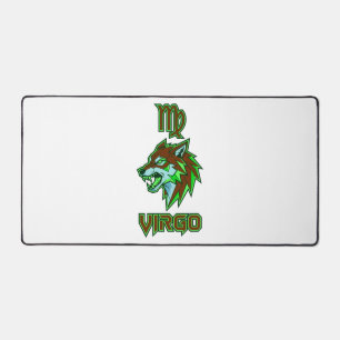 Alfrombrillas De Escritorio Virgo Zodiaco Neon Verde Estético