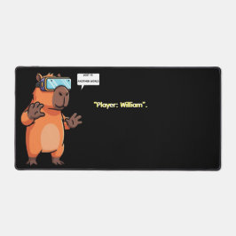 Alfrombrillas De Escritorio "Virtual Reality Capybara Gamer"