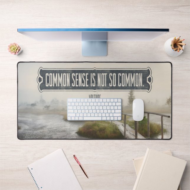 Alfrombrillas De Escritorio Voltaire Inspiradora cita "sentido común" (Oficina 1)