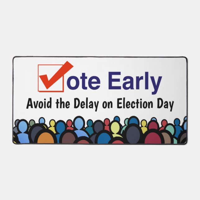 Alfrombrillas De Escritorio Votar temprano (Anverso)