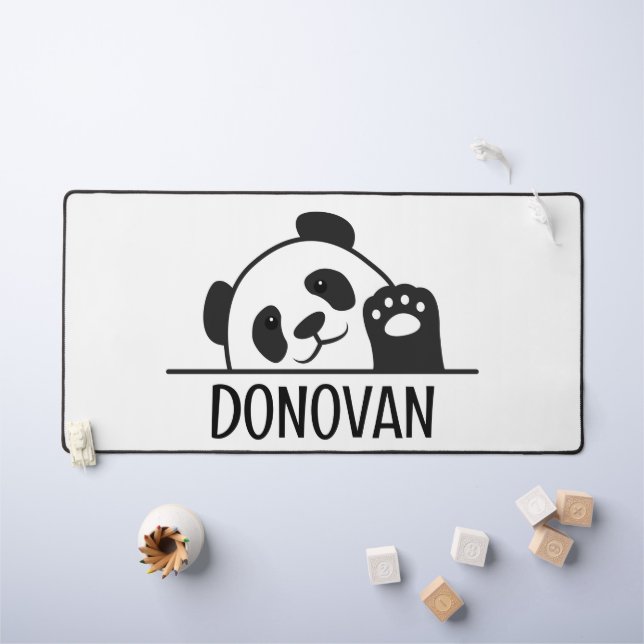 Alfrombrillas De Escritorio Waving Panda (Mesa para niños)