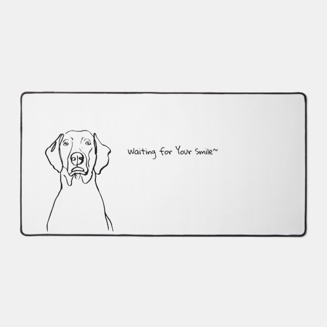 Alfrombrillas De Escritorio Weimaraner Whispers: Espacio de Personalizable (Anverso)