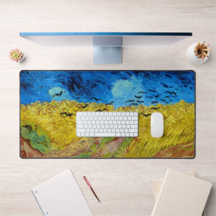 Alfrombrillas De Escritorio Wheatfield con cuervos, Van Gogh