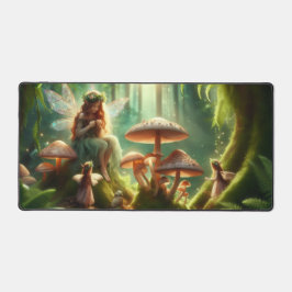 Alfrombrillas De Escritorio Whimsical Fairy Garden Desk Mat