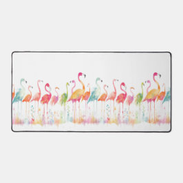 Alfrombrillas De Escritorio Whimsical Flamingo Birds Desk Mat