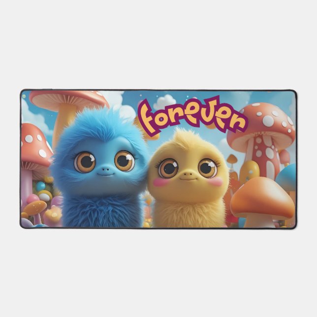 Alfrombrillas De Escritorio "Whimsical Wonderland - Cuestas criaturas de fanta (Anverso)