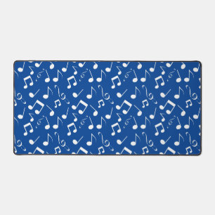 Alfrombrillas De Escritorio White Musical Notes Design Desk Mat