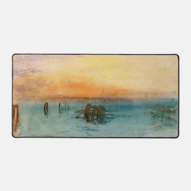 Alfrombrillas De Escritorio William Turner - La laguna cerca de Venecia al ata (Anverso)