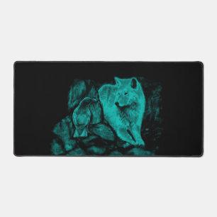 Alfrombrillas De Escritorio Wolf y Raven en la noche