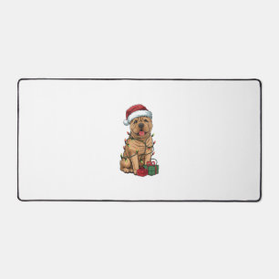 Alfrombrillas De Escritorio Xmas Encendiendo Santa Hat Shar Pei Perro Navidade