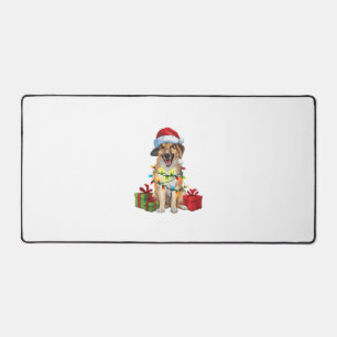 Alfrombrillas De Escritorio Xmas Iluminando Santa Hat Kangal Pastor Cristo