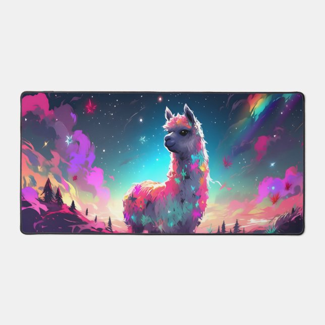 Alfrombrillas De Escritorio XXL Desktop Mouse Pad para la Llama de galaxia par (Anverso)