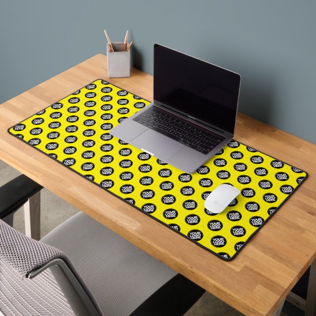 Alfrombrillas De Escritorio Yellow Custom Business Logo Pattern (Oficina 2)
