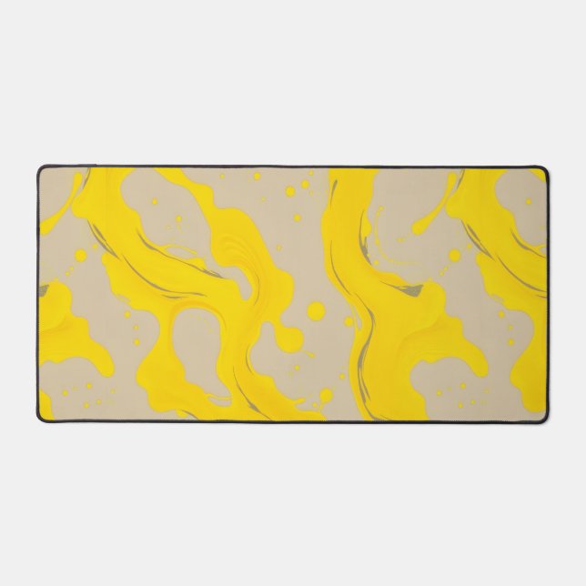 Alfrombrillas De Escritorio Yellow Organic Abstract (Anverso)