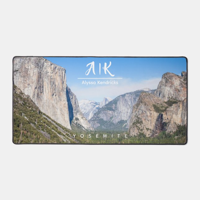Alfrombrillas De Escritorio Yosemite personalizada de monograma (Anverso)