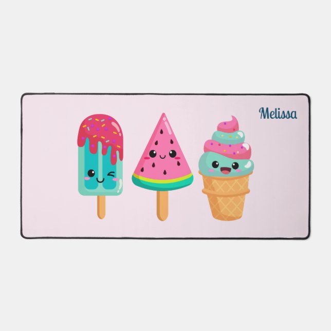 Alfrombrillas De Escritorio Yummy Ice Cream Triam Summer Vibe (Anverso)