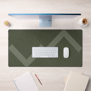 Alfrombrillas De Escritorio Zigzag Moss Green Desk Mat - Personalizable