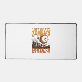 Alfrombrillas De Escritorio Zombies nos persiguen Halloween Cementerio Luna Cr
