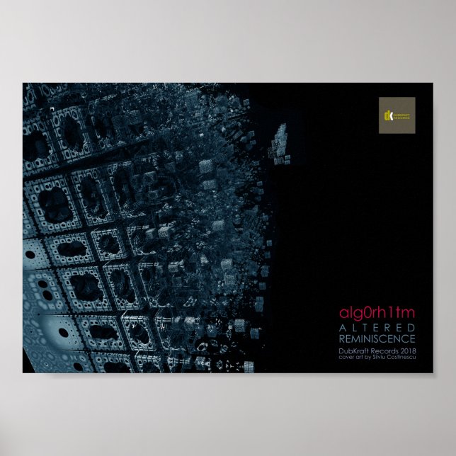 Alg0rh1tm - Poster de arte de álbum de recordatori (Frente)