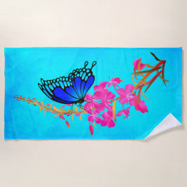 Alga Con Mariposa - Toalla De Playa
