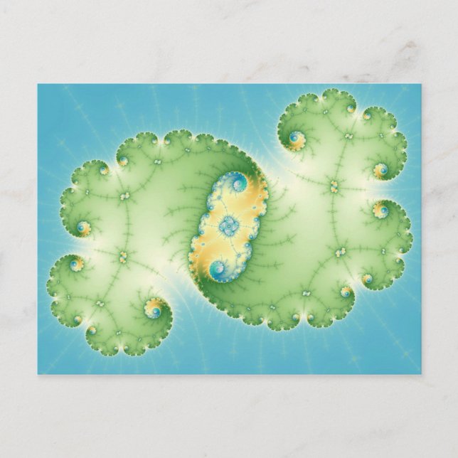 Algas - Postal fractal (Anverso)