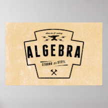 Álgebra - Posters de matemáticas
