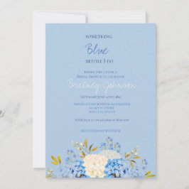 Algo azul antes de hacer la invitación de novia