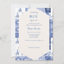 Algo azul antes de hacer la invitación de novia