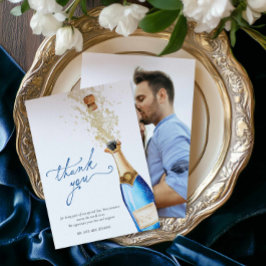 Algo azul antes de que haga la tarjeta de agradeci