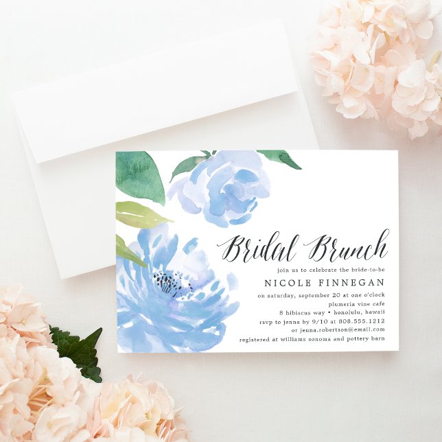Algo azul | Invitación a Brunch de novias (Subido por el creador)