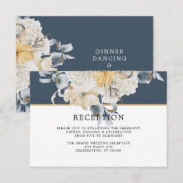 ALGO AZUL| Tarjeta de recepción de bodas