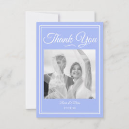 Algo Boda azul - Tarjeta de agradecimiento