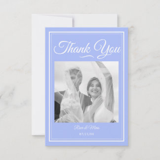 Algo Boda azul - Tarjeta de agradecimiento