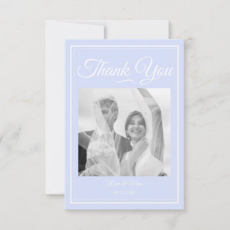 Algo Boda azul - Tarjeta de agradecimiento