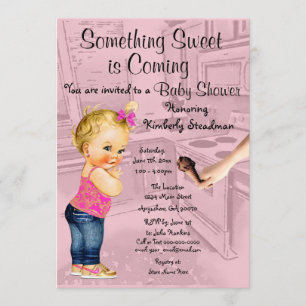 Algo dulce está llegando a la invitación de Baby S