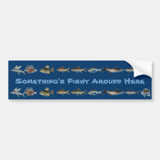 Algo es la pegatina para el parachoques a pescado