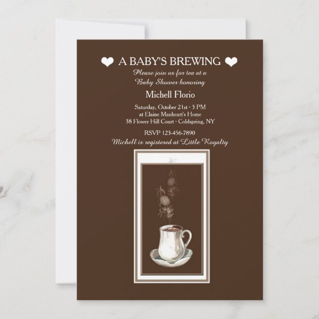 Algo está preparando una invitación para una fiest (Anverso)