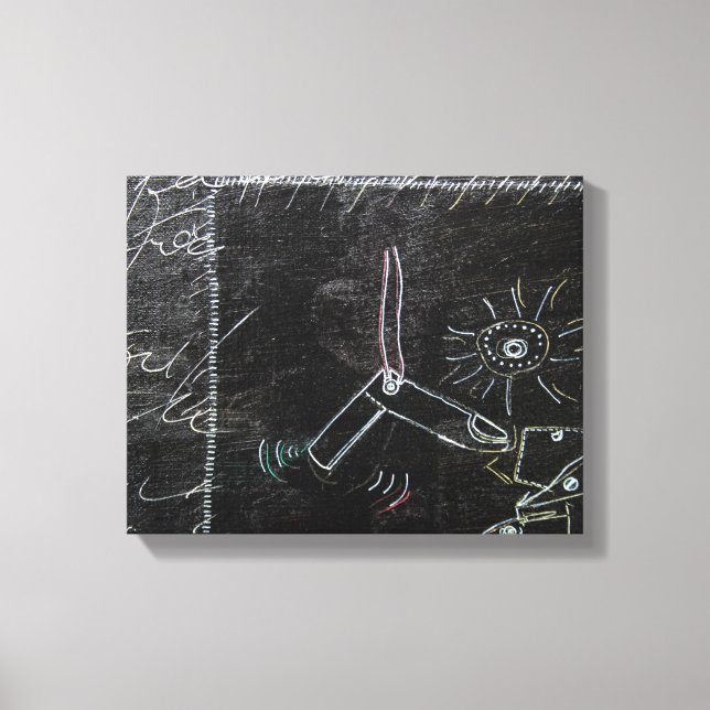 Algo extraño en este lienzo negro 1 (Anverso)