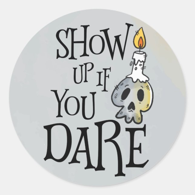 Algo malvado Pegatina del partido Halloween (Anverso)