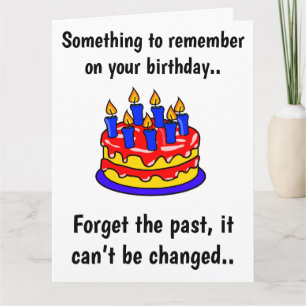 Algo que recordar, graciosa tarjeta de cumpleaños