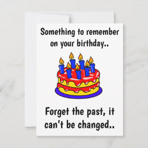 Algo que recordar, graciosa tarjeta de cumpleaños