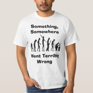 Algo salió mal las camisetas de la evolución