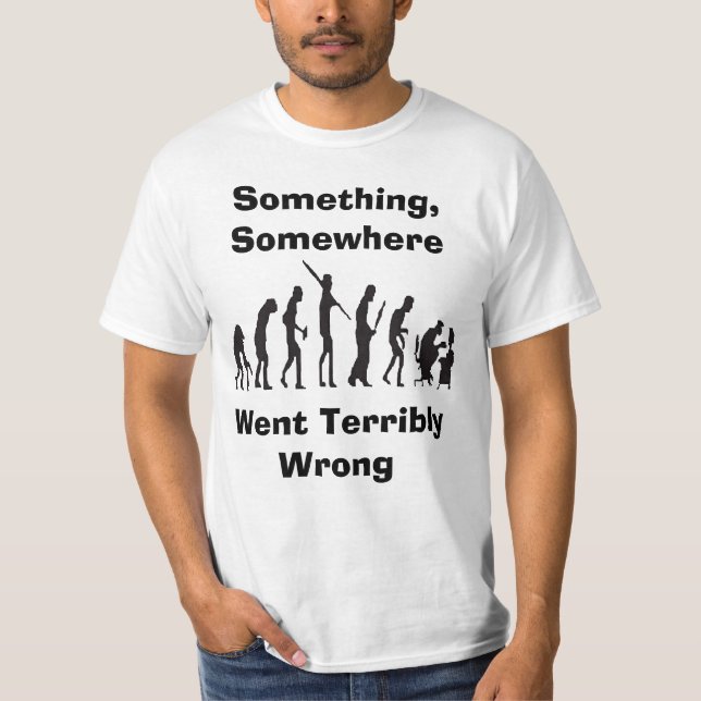Algo salió mal las camisetas de la evolución (Anverso)